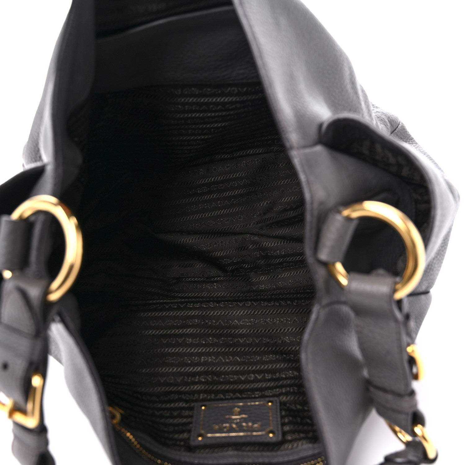 Prada Vitello Daino Hobo Argilla 5 of 15
