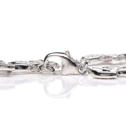 Harry Winston Platinum Diamond Lily Cluster Bracelet 5 of 6