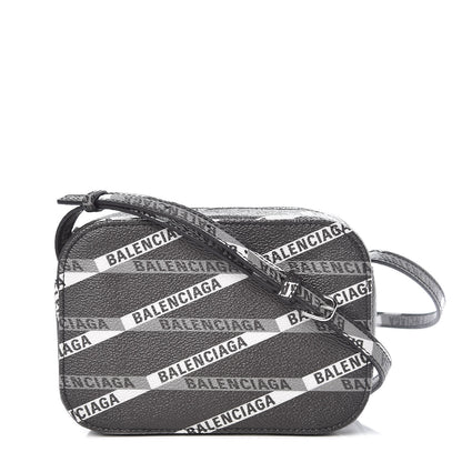 Balenciaga Coated Canvas Losange Monogram XS Camera Bag Black Grey 1 of 8