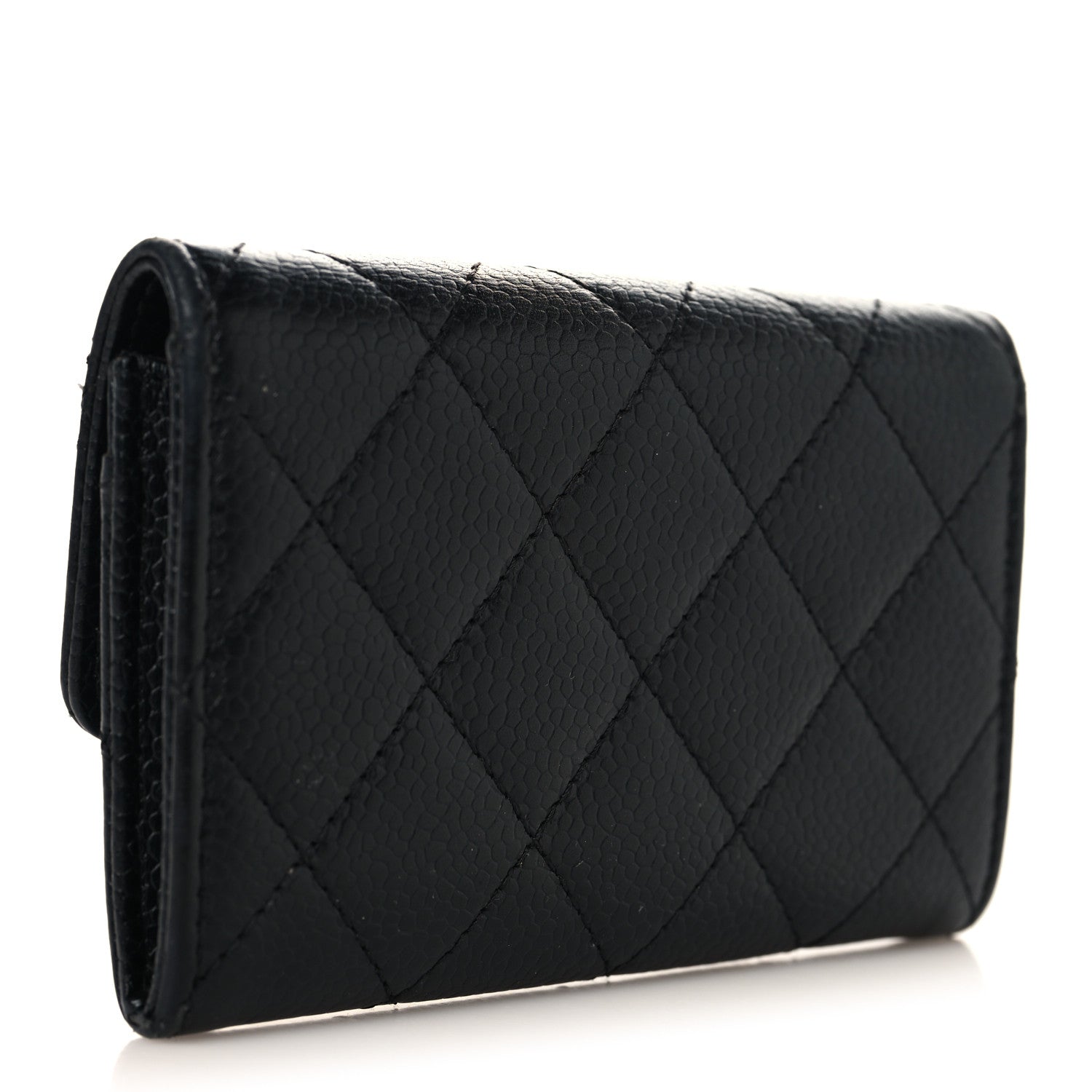 Chanel Caviar Quilted Flap Card Holder Black 3 of 8