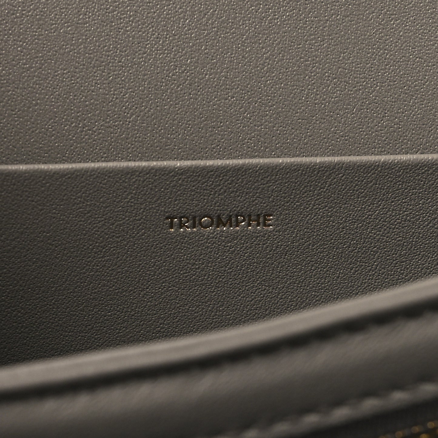 Shiny Calfskin Medium Triomphe Pebble