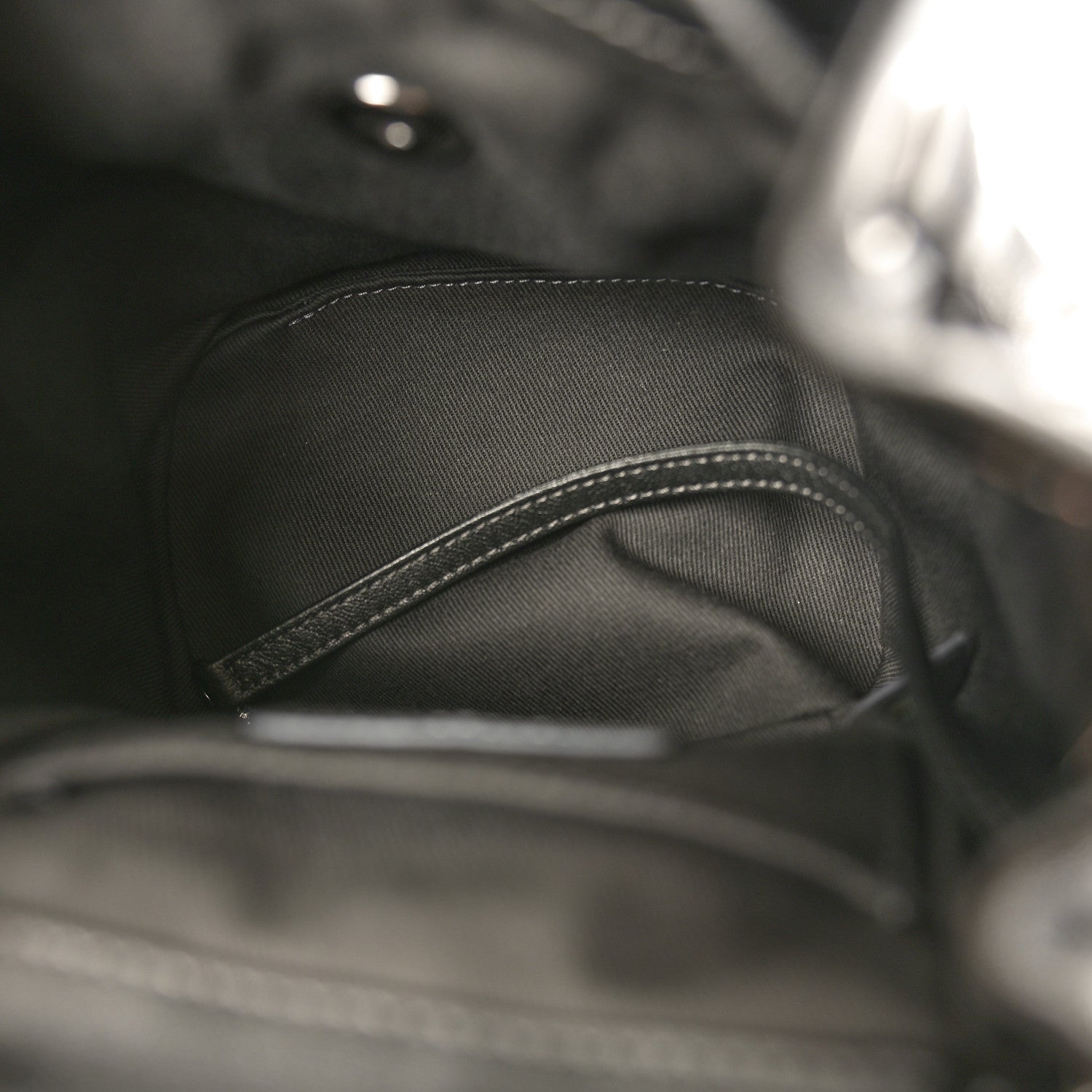 Chanel Goatskin Quilted Metallic Bubble Backpack Silver 5 of 11