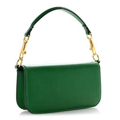 Valentino Garavani Calfskin Vlogo Small Loco Shoulder Bag Gea Green 3 of 11