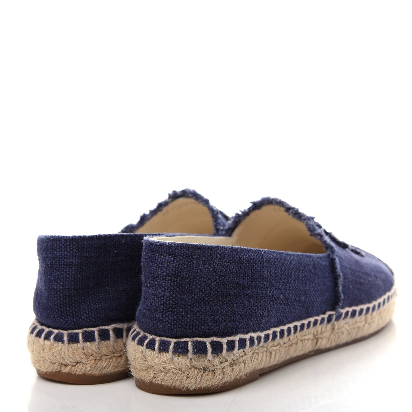 Denim Toile CC Espadrilles 38 Navy Black