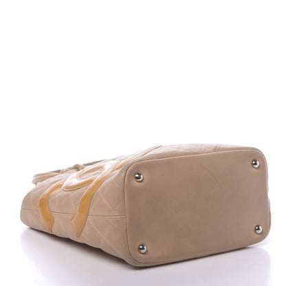 Chanel Calfskin Quilted Medium Cambon Tote Beige 4 of 16