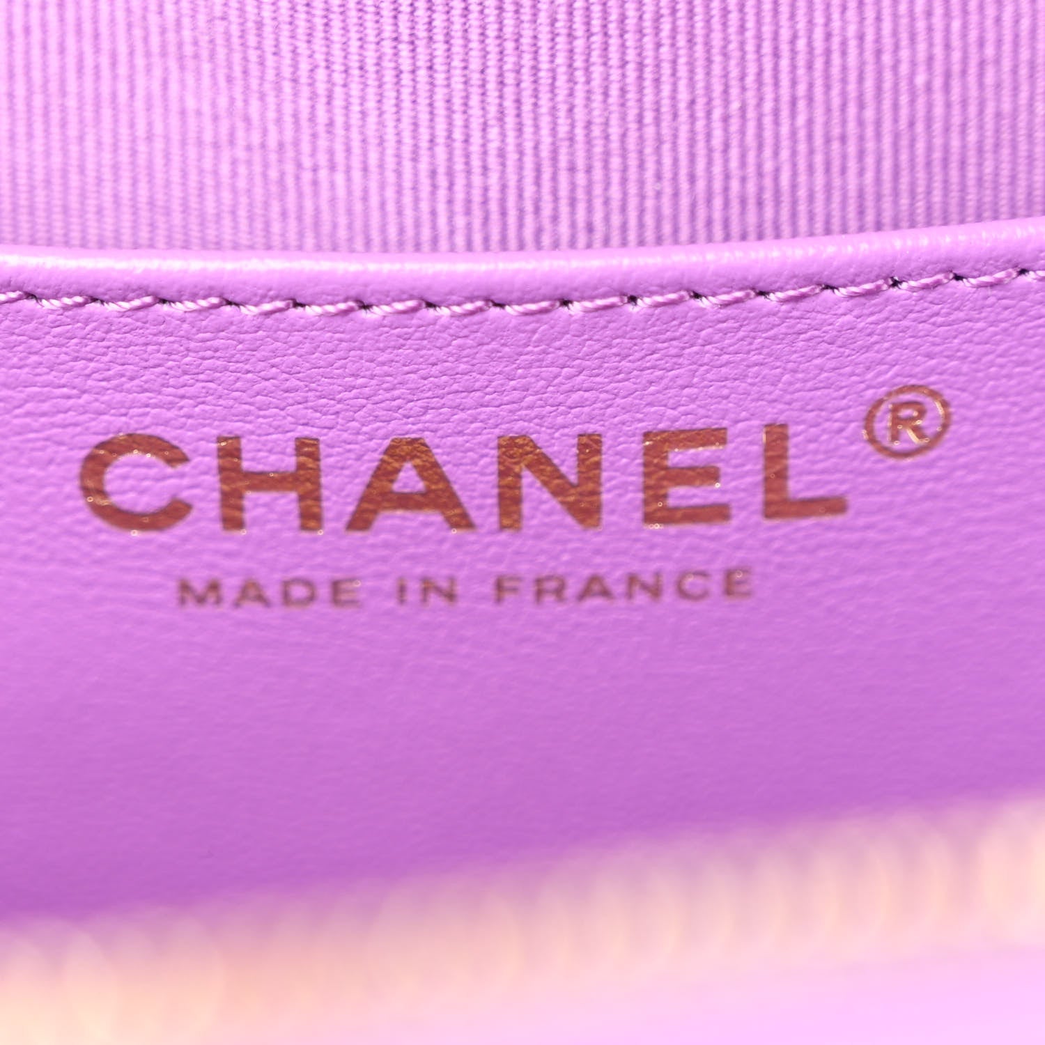 Chanel Lambskin Quilted CC In Love Heart Bag Purple 6 of 10