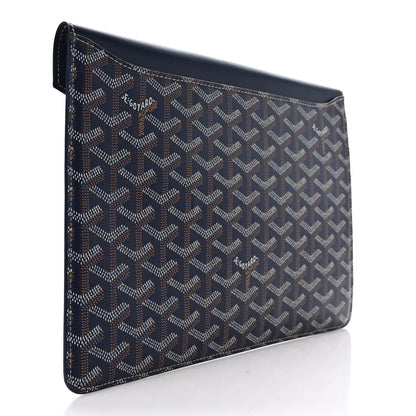 Goyard Goyardine Commando Envelope 2 Flat Large Pouch Blue 3 of 6
