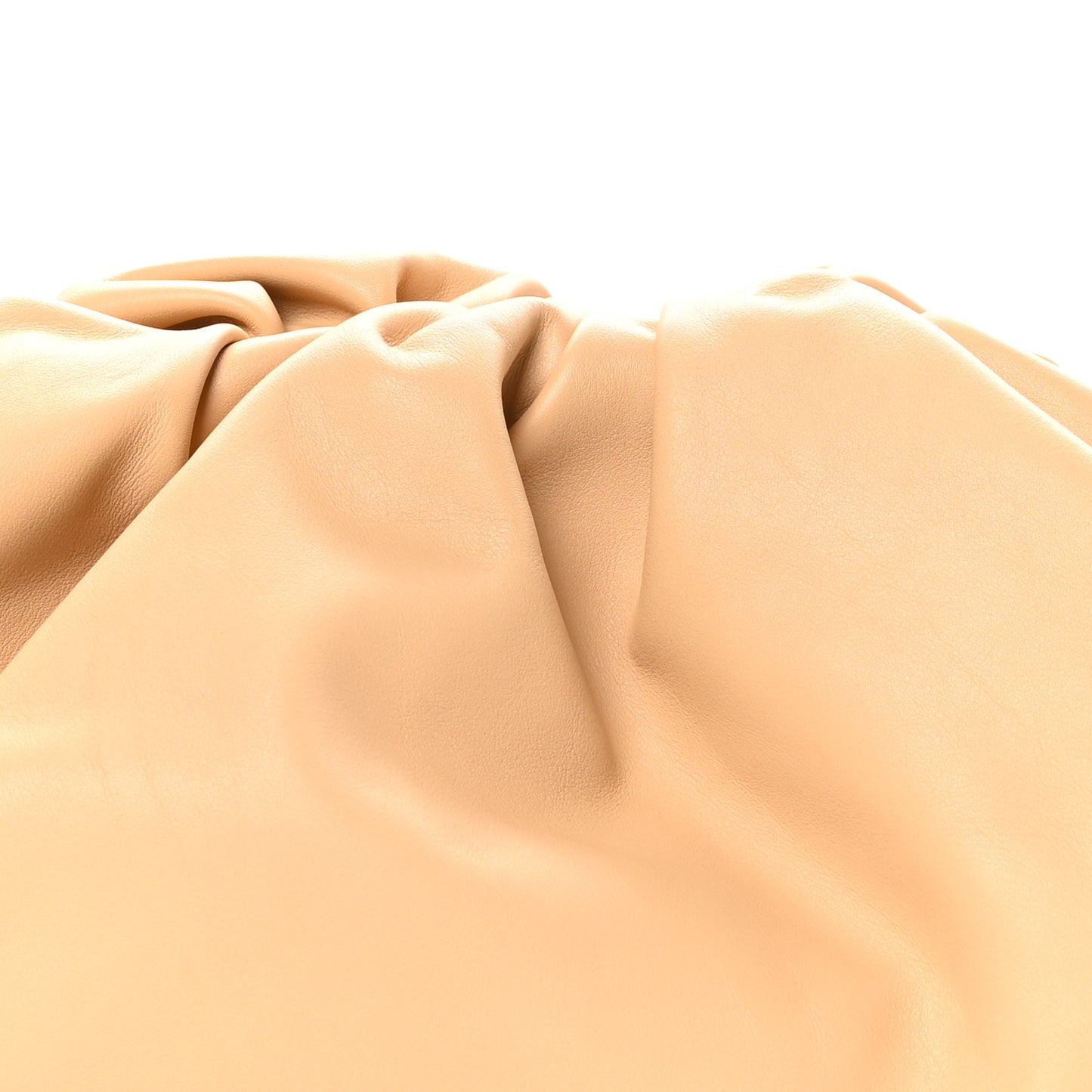 Smooth Butter Calf The Pouch Oversized Clutch Almond