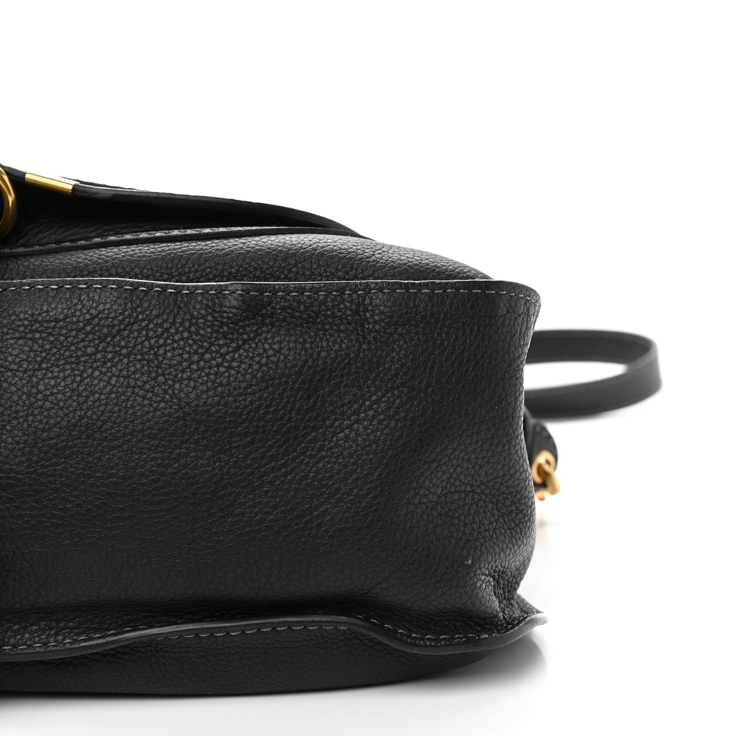 Calfskin Medium Marcie Satchel Black