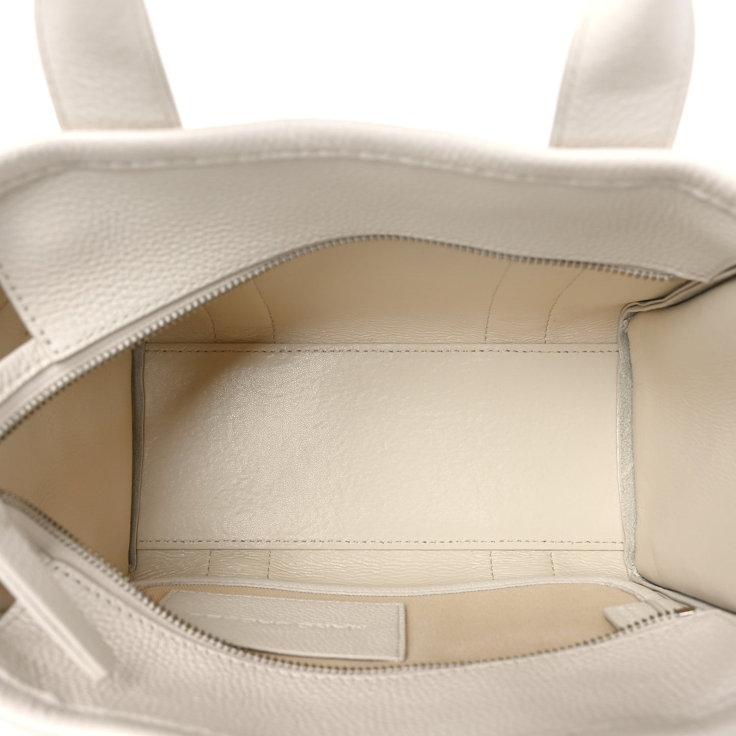 Grained Calfskin Small The Tote Bag Cotton