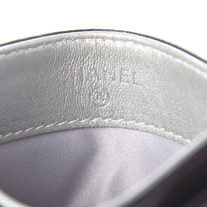 Chanel Lambskin Camellia Embossed Card Holder Black 6 of 8