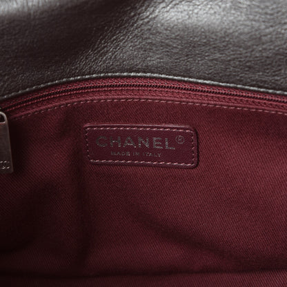 Chanel Calfskin Quilted Small CC Enchained Accordion Flap Grey 6 of 8