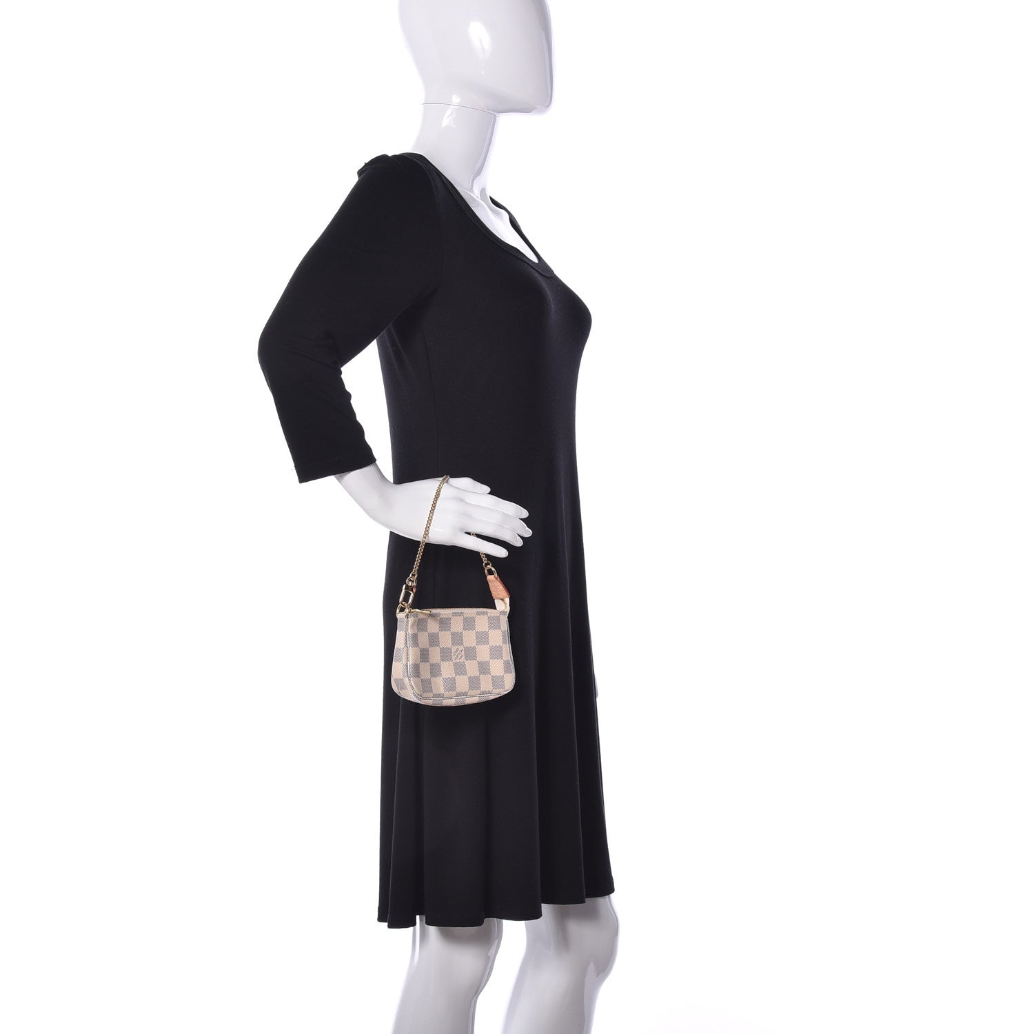 Louis Vuitton Damier Azur Mini Pochette Accessories 2 of 9