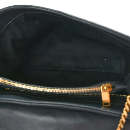 Saint Laurent Calfskin Y Quilted Monogram Medium Loulou Chain Satchel Dark Smog 5 of 9