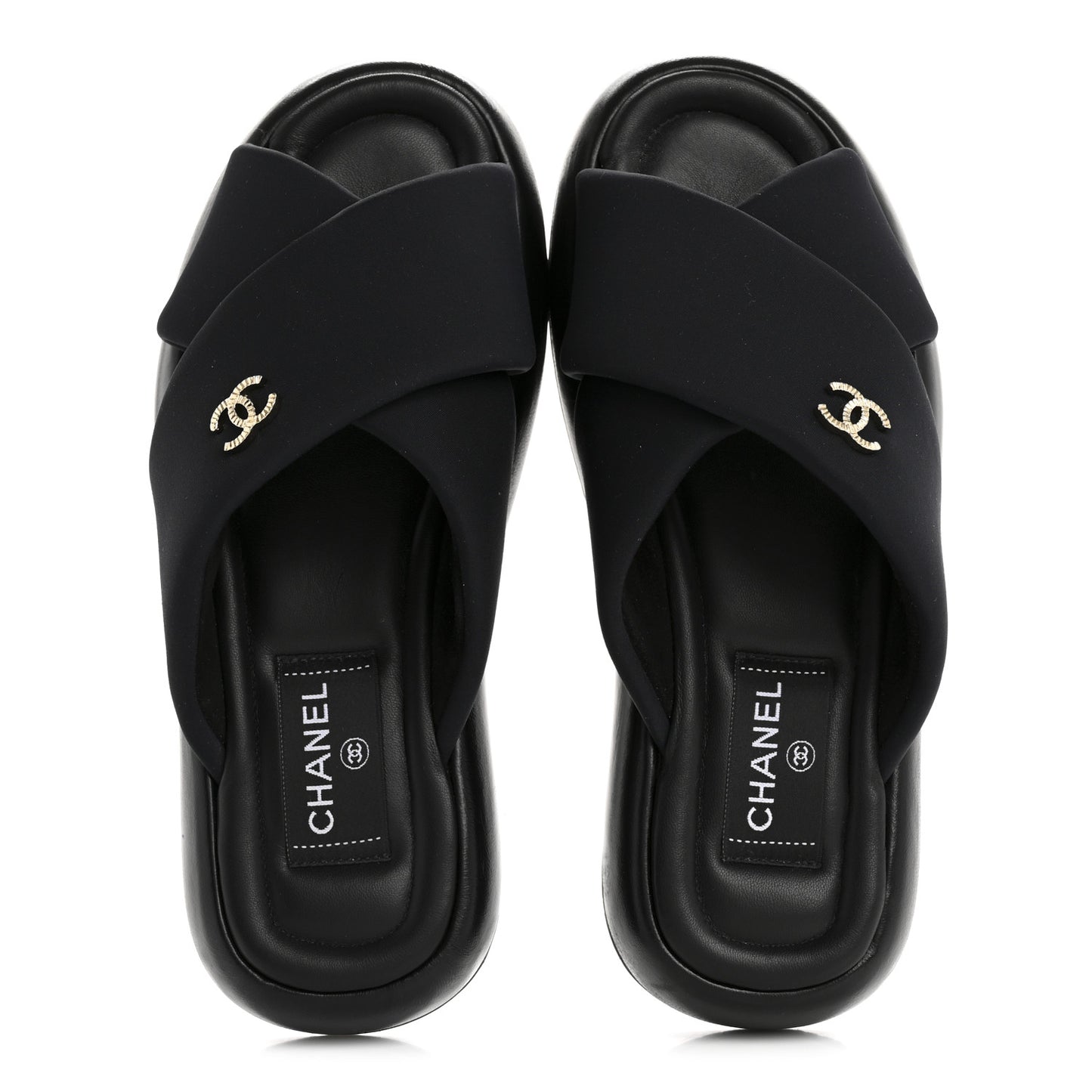 Fabric CC Mules Sandals 37 Black