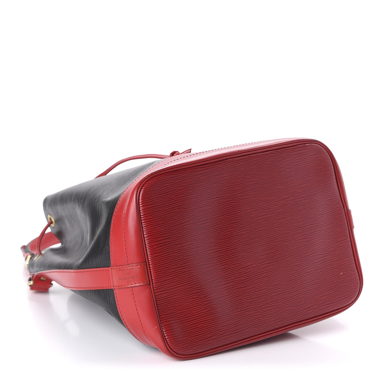 Louis Vuitton Epi Bi-Color Noe Castillan Red Black 4 of 9