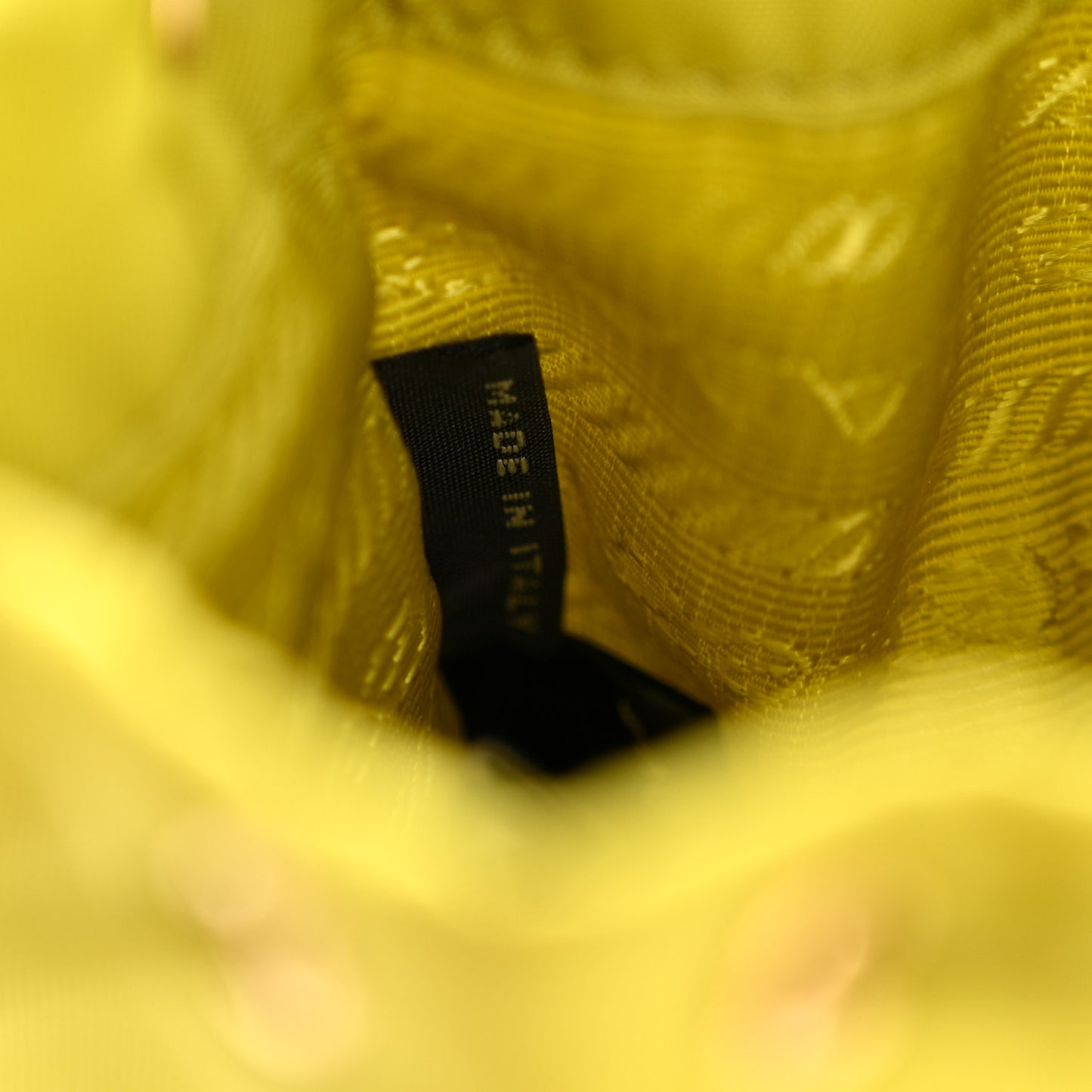 Re-Nylon Saffiano Mini Icon Keychain Charm Edera