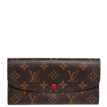 Louis Vuitton Monogram Emilie Wallet Red 1 of 7