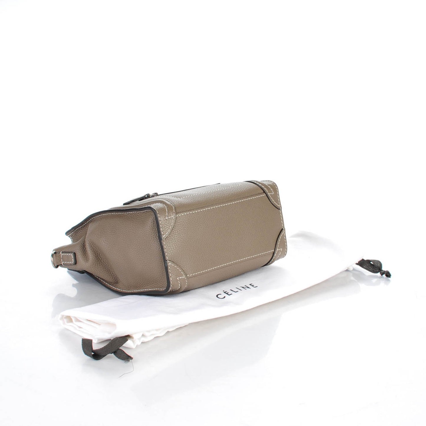 Drummed Calfskin Nano Luggage Souris