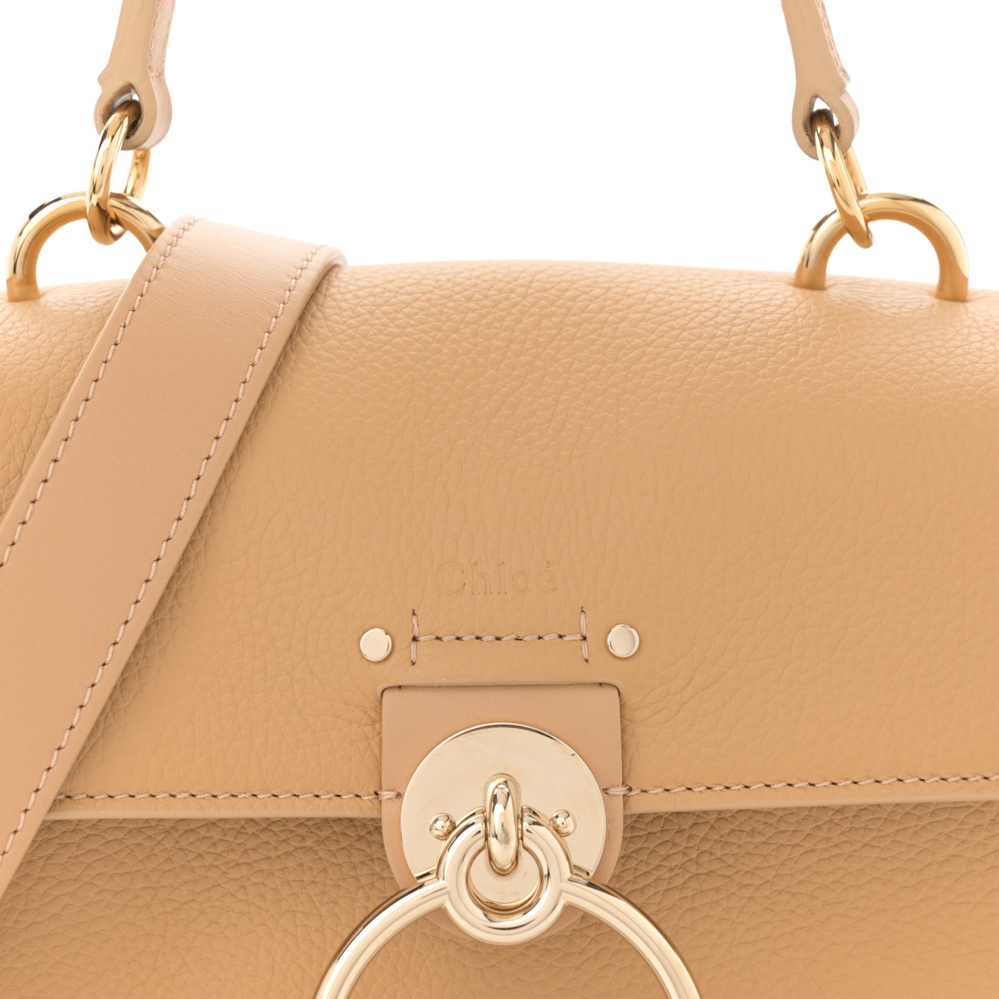 Calfskin Mini Tess Day Bag Sweet Beige