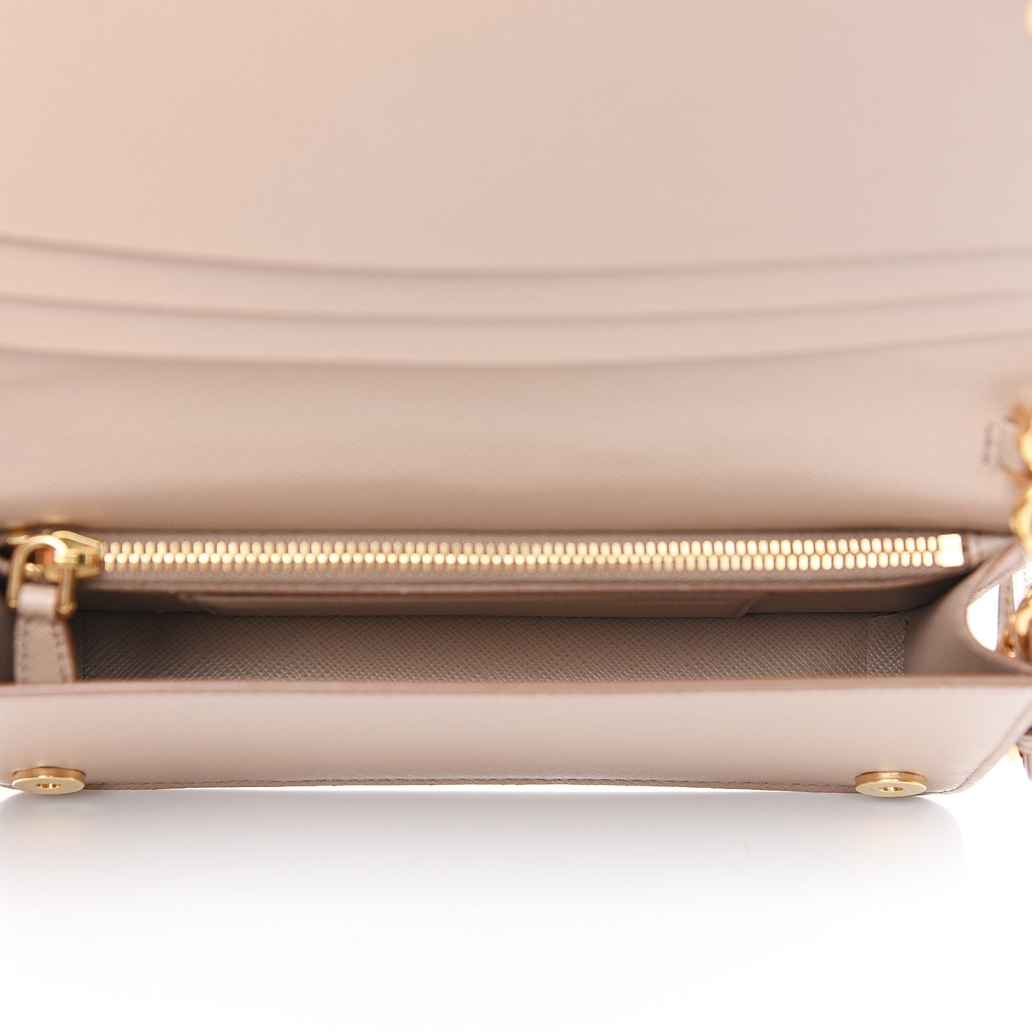 Saffiano Metal Oro Mini Crossbody Bag Cammeo