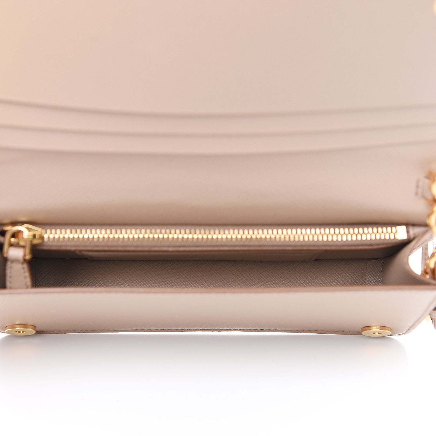 Prada Saffiano Metal Oro Mini Crossbody Bag Cammeo 4 of 8