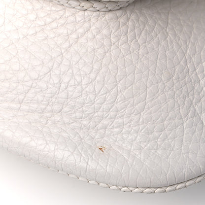 Christian Dior Calfskin Braided Gaucho Double Saddle Bag White 17 of 21