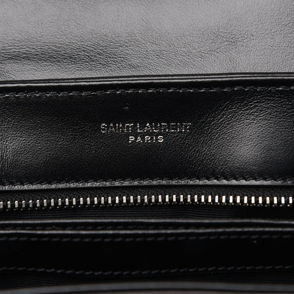 Saint Laurent Calfskin Y Quilted Monogram Toy Loulou Crossbody Bag Black 6 of 10