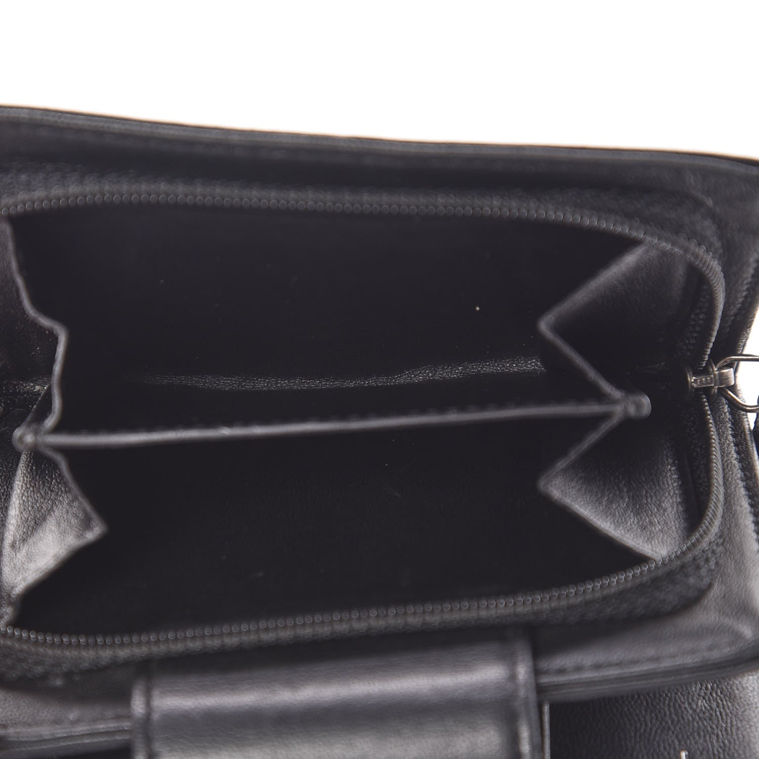 Chanel Lambskin Quilted Boy Zipped Pocket Wallet Black 6 of 9