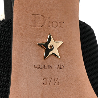 Christian Dior Technical Canvas Ribbon J Adior Slingback 65mm Pumps 37.5 Black 8 of 10