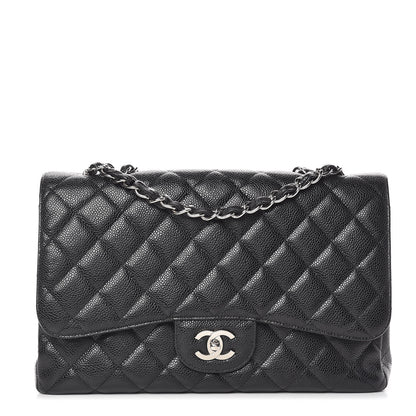 Chanel Caviar Quilted Jumbo Single Flap Black 1 of 11
