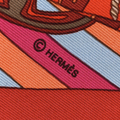 Hermes Silk Jersey Mademoiselle Soie Pocket Square Scarf 2 of 4