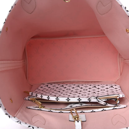 Louis Vuitton Monogram Giant Neverfull MM Rouge 5 of 9