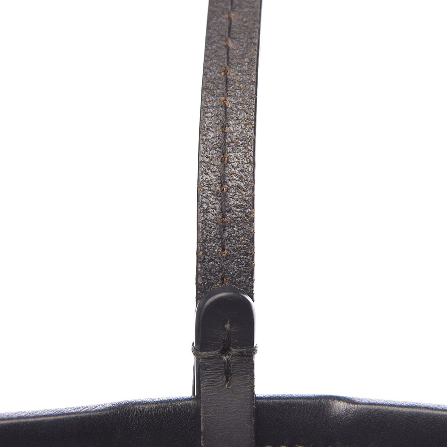 Grained Calfskin Shopping Fever Tote Black