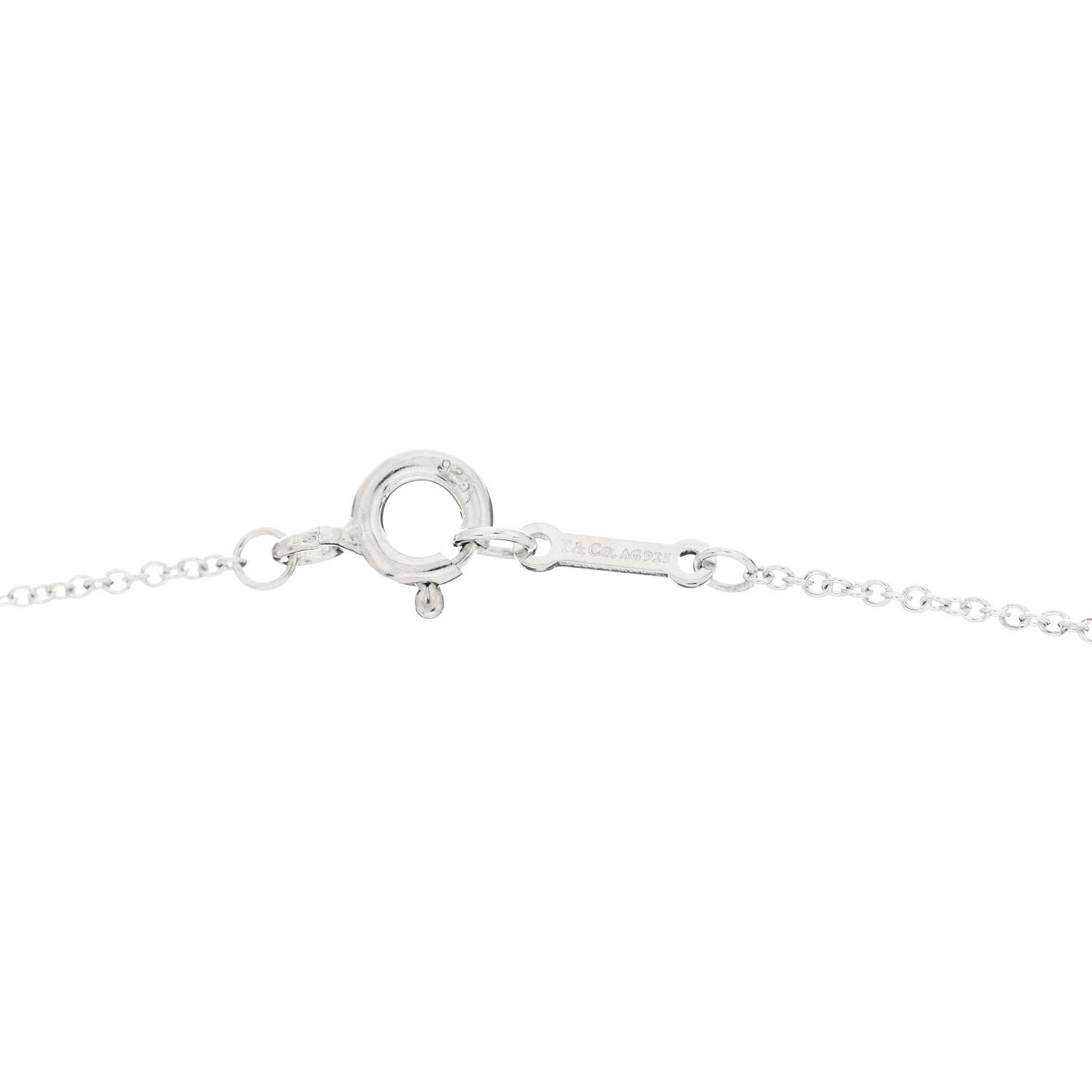 Tiffany Sterling Silver Paloma Picasso Graffiti Love Pendant Necklace 4 of 6