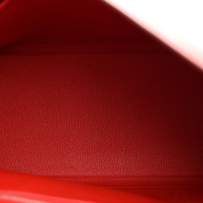 Hermes Togo Kelly Retourne 28 Rouge Casaque 5 of 11