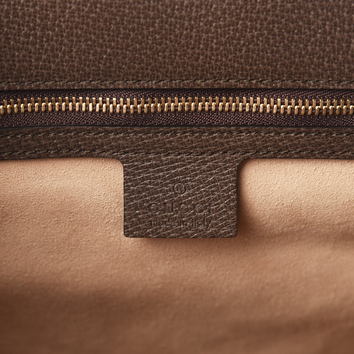 GG Supreme Monogram Web Ophidia Vertical Tote Brown