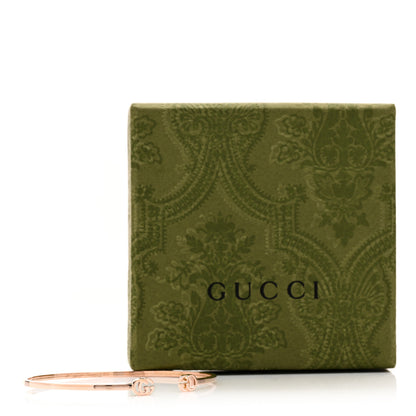 Gucci 18K Rose Gold GG Running Cuff Bracelet 4 of 4