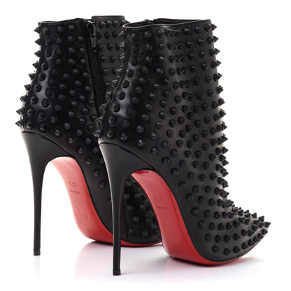 Christian Louboutin Kid Snakilta 120 Booties 37.5 Black 4 of 8