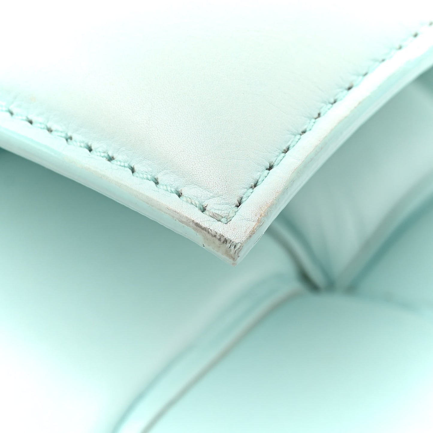 Paper Calfskin Maxi Intreccio Padded Cassette Crossbody Bag Spearmint