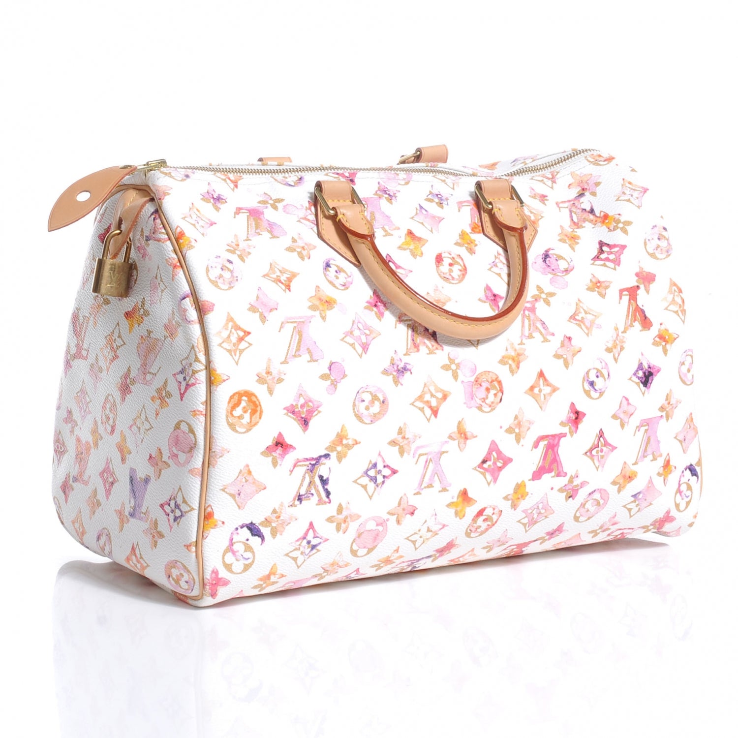 Louis Vuitton Watercolor Aquarelle Speedy 35 White 3 of 7