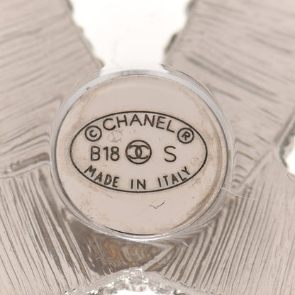 Chanel Lucite Crystal CC Cuff Transparent Silver 5 of 6