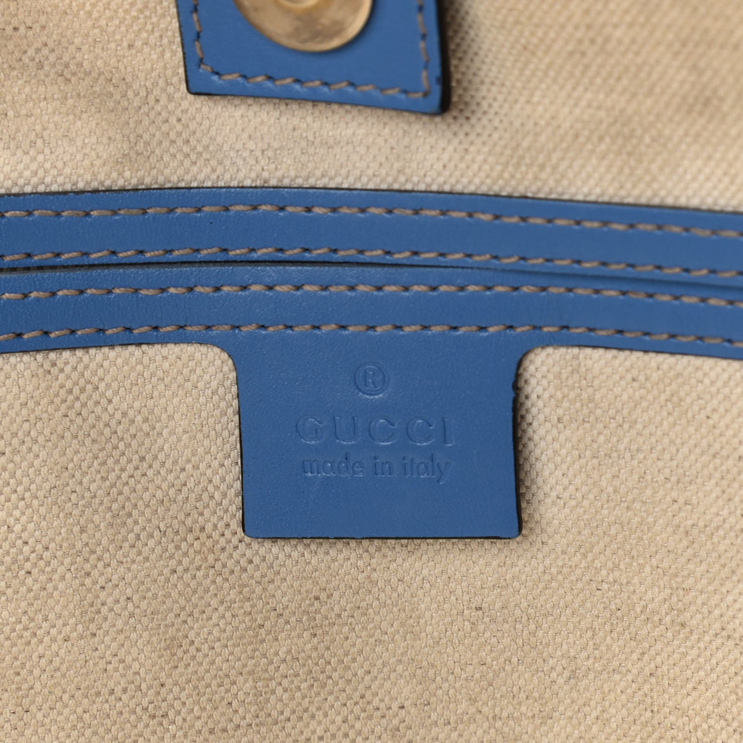 GG Plus Monogram Medium Joy Tote Light Blue