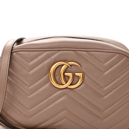 Gucci Calfskin Matelasse Small GG Marmont Chain Shoulder Bag Porcelain Rose 6 of 10