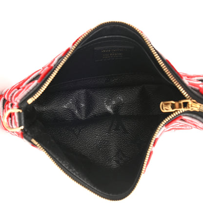 Louis Vuitton X UF Tufted Monogram Pochette Accessories Black Red 5 of 8