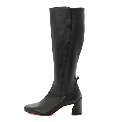 Christian Louboutin Calfskin Jane Botta 55 Knee High Boots 38 Black 1 of 8