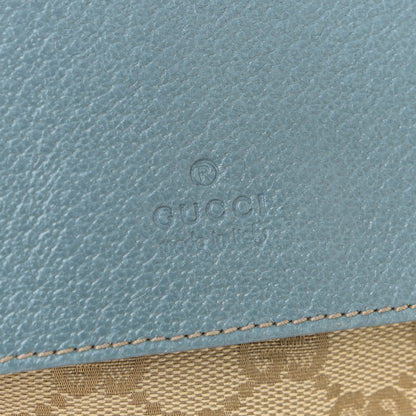 Gucci GG Monogram Web Double Pocket Belt Bag Blue 6 of 11