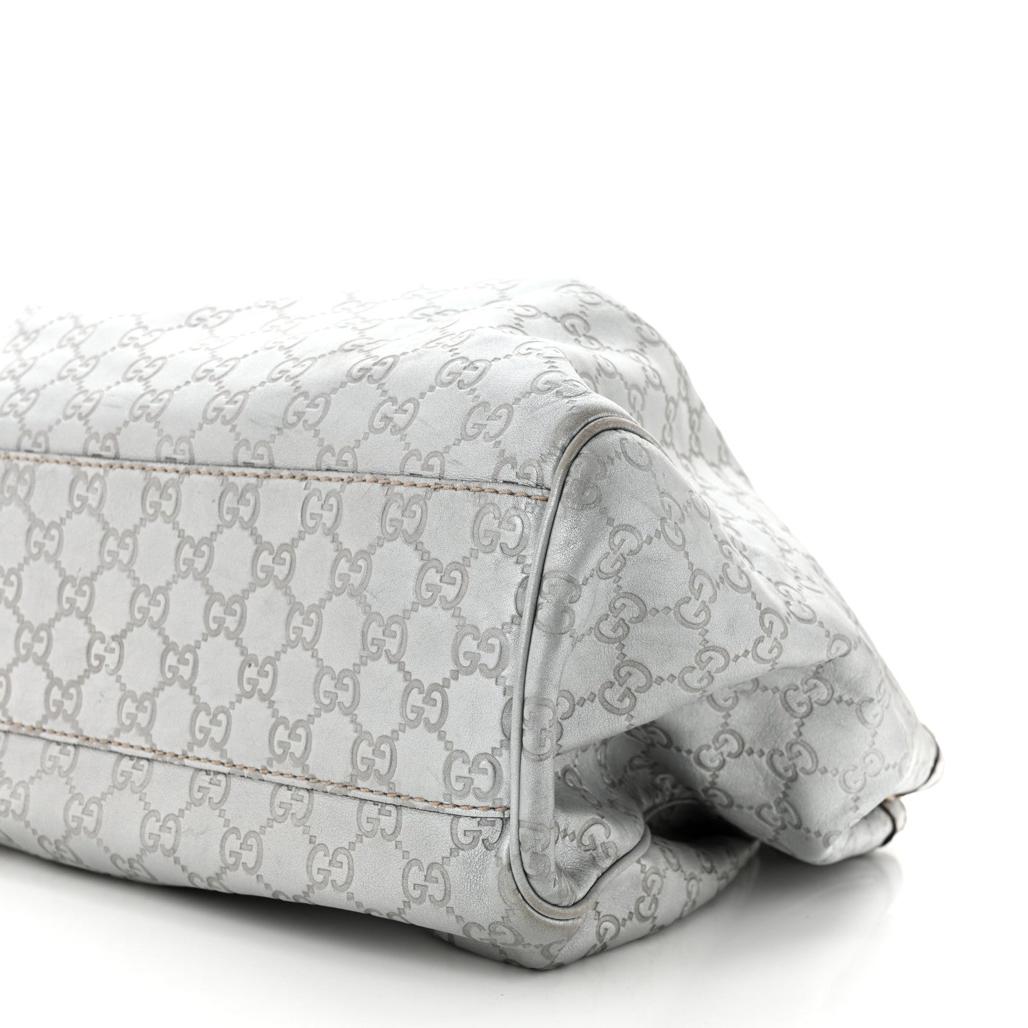 Gucci Guccissima Large Sukey Tote Silver 10 of 16