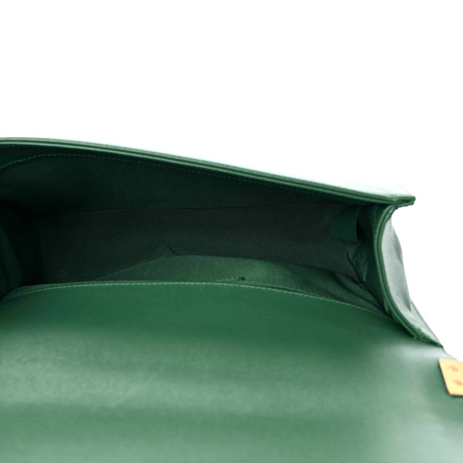 Chanel Caviar Quilted Medium Boy Flap Green 5 of 12