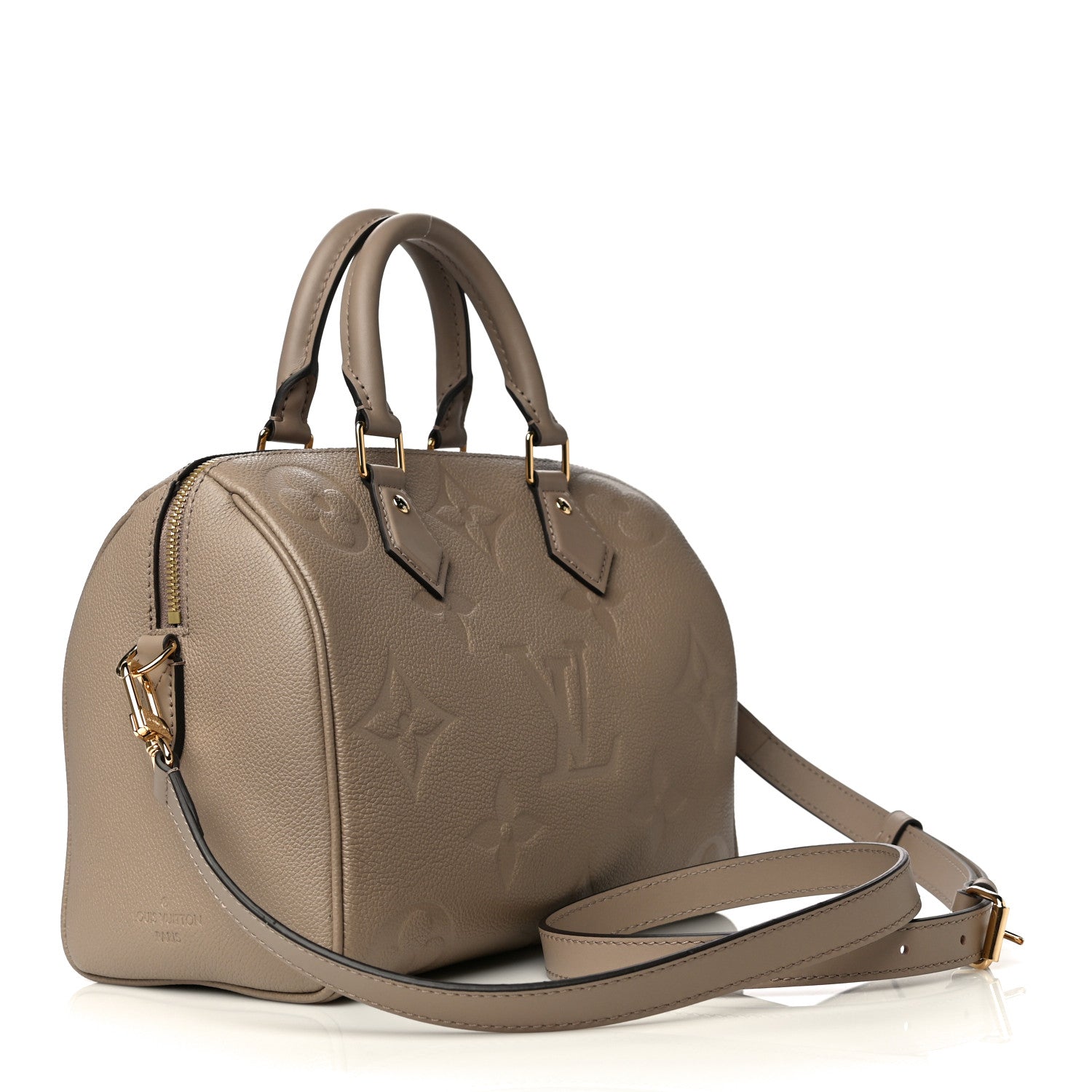 Louis Vuitton Empreinte Monogram Giant Speedy Bandouliere 25 Tourterelle 3 of 12
